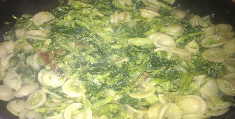 Le Orecchiette alle cime di rape.